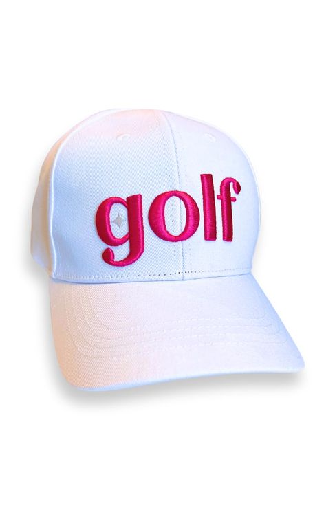 PRICES MAY VARY. Created by Women Owned + Veteran Owned Business // 100% 30 Day Money Back Guarantee Elevate Your Golf Style: Introducing our women's golf hat in a chic deep pink & white 3D RAISED EMBROIDERY logo design – the perfect blend of fashion and function for the modern female golfer. Stand out on the fairways with our eye-catching color combination. Express your individuality while maintaining a polished and professional look during your golf sessions. Premium Quality Construction: This Golf Accessories Ladies, Trendy Golf, Golf Day, Girls Golf, Golf Attire, Golf Hats, Women Golfers, Womens Baseball Cap, Gifts For Golfers