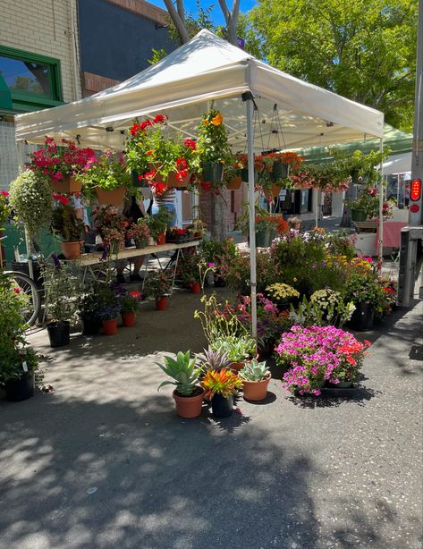 Small Town Farmers Market, California Farmers Market, Beach Farmers Market, Bottle Girl, Flower Shop Display, Farmers Market Flowers, Beach Market, Summer Market, Pretty Bouquet