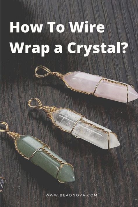 Making Jewelry With Crystals, Wire Wrapping For Beginners Simple, Diy Crystal Jewelry Necklaces, Crystal Ideas Diy, Gemstone Wire Wrapping, Crystal Point Pendant, Wire Wrap Raw Crystals, Crystal Jewellery Making, Jewelry Making Wire Wrapping