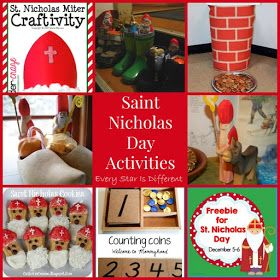 Saint Nicholas Day activities and free printables for kids. St Nicholas Day Ideas Preschool, St Nicholas Day Ideas, Saint Nicholas Day, Kindergarten Christmas Crafts, Old Fashion Christmas Tree, Stem Activities Preschool, Christmas Primitive Decor, Free Printables For Kids, Christmas Primitive Crafts