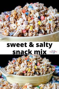 This salty and sweet white trash needs to come with a warning label because it's addictive. We loved the bits of Reese's Pieces throughout. It's a nice surprise pop of peanut butter flavor when you expect it to be just chocolate. A simple recipe to make for gift giving or just when you want a special snack. White Trash Snack Mix, Jello Fluff, Trash Recipe, White Trash Recipe, Salty Sweet Snacks, Christmas Side, Reese's Pieces, Christmas Side Dishes, Nut Snacks