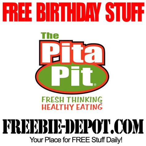 BIRTHDAY FREEBIE – Pita Pit - FREE BDay Pita Sandwich Pita Pit, Free Birthday Food, Pita Sandwich, Pita Sandwiches, Birthday Freebies, Birthday Stuff, Free Birthday, Free Birthday Stuff, Pita