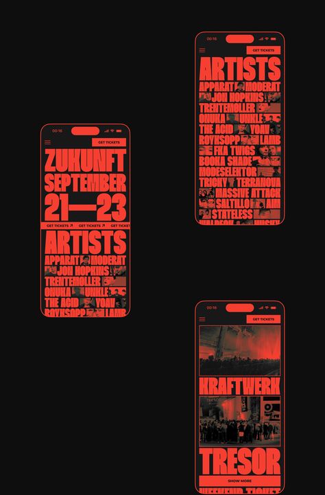 ZUKUNFT Music festival landing • Concept :: Behance Music Festival Website Design, Music Festival Website, Festival Website Design, Festival Website, Fka Twigs, Festival Design, Photoshop Adobe, Music Festival, Adobe Photoshop