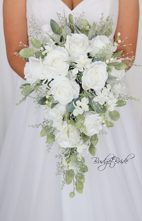 Winter wedding bouquet white