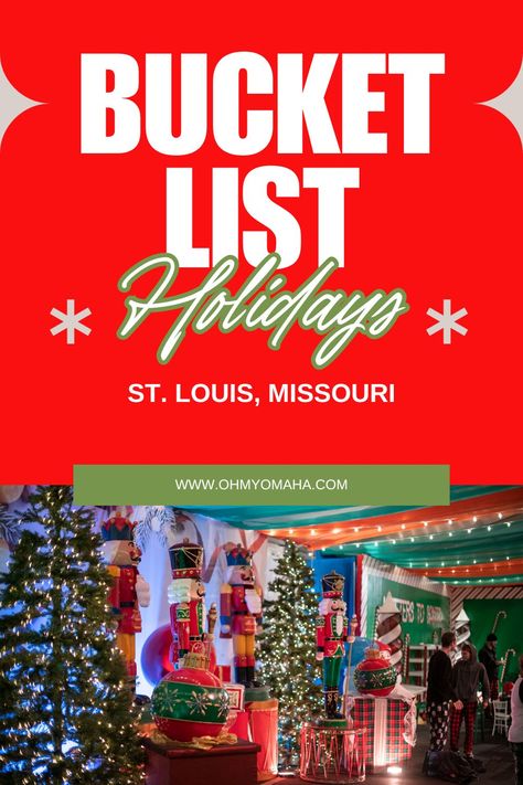 Ultimate St. Louis Holidays Bucket List - Oh My! Omaha St Louis Christmas, Christmas In St Louis, Holidays Bucket List, Bucket List Holidays, St Louis Zoo, Christmas Things To Do, Ultimate Bucket List, Snow Tubing, Holiday Pops