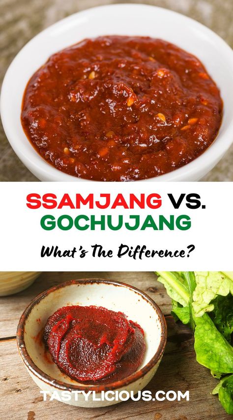 Ssamjang Noodles, Gochujang Fish Recipe, Ssamjang Recipe Food, Esther Choi Recipes, Sanjeok Recipe, Gojujang Recipes, Korean Ssamjang, Ssamjang Recipe, Recipes With Gochujang