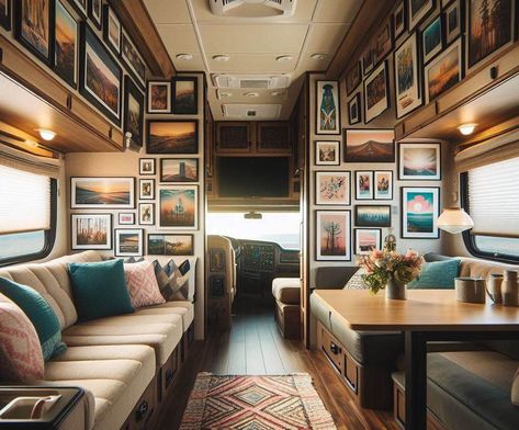 artRV Rv Picture Hanging, Hanging Pictures In Rv, Renovation Camper, Fifth Wheel Remodel, Picture Hanging Tips, Rv Pictures, Hanging Pictures On The Wall, Rv Decorating Ideas, Camper Home