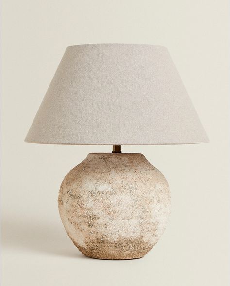 Antique Lamps, Ceramic Base, Ceramic Lamp, Ceramic Table Lamps, Bedroom Lighting, Zara Home, Ceramic Table, Antique Finish, Living Room Lighting