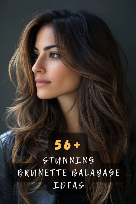 Brighten your look with 56 vibrant brunette balayage hairstyle ideas that add a burst of energy and flair 🌺. These dynamic designs incorporate bold streaks and lively contrasts for a head-turning effect. Ready to make your hair pop with vibrant balayage? Click to discover all the vibrant styles! #VibrantBalayage #BrunetteEnergy #BoldStreaks #LivelyContrasts #HairFlair #DynamicDesigns #BrightHair Balayage For Indian Hair, Classy Brunette Hair, Brunette With Caramel Balayage, Brunette Balayage Hair Winter, Balayage Brunette Money Piece, Long Brown Hair Balayage, Brunette Hair Gloss, Dark Brunette Highlights, Vibrant Balayage