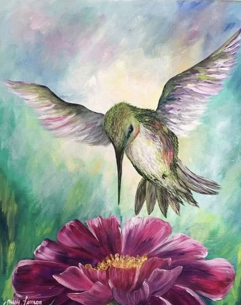 Hummingbird Painting Acrylic Abstract, Canvas Painting Birds Acrylics, Hummingbird Painting Acrylic Canvases, Etsy Paintings On Canvas, Paintings Of Hummingbirds, Acrylic Painting Hummingbird, Humming Bird Painting Acrylics Easy, Hummingbird Painting Acrylic Easy, Painting Ideas Birds