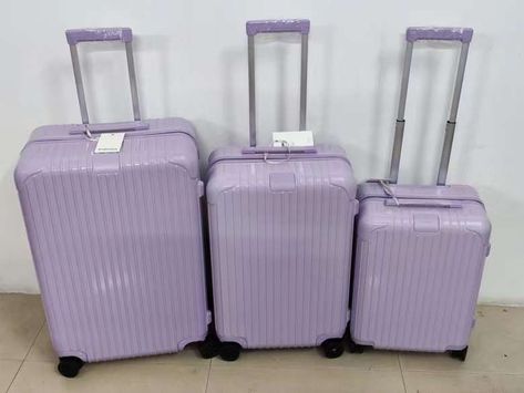 Purple Luggage Set, Purple Suitcase, Purple Luggage, Travel Luggage Packing, Luxury Travel Bag, Cute Luggage, My Style Bags, Suitcase Set, Buy Bags