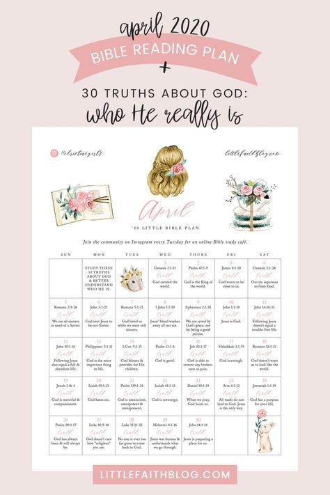 April Bible Reading Plan, Bible Reading Plans, Online Church, Reading Guide, Scripture Writing Plans, Bible Readings, Scripture Writing, Writing Plan, Online Bible Study