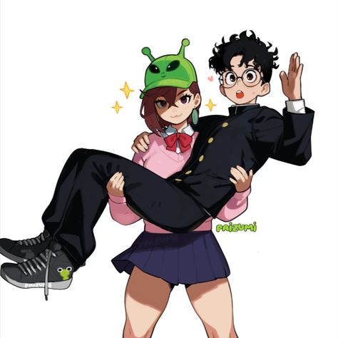 – momo and okarun from #dandadan ! by paizumi_ on twitter Rikki H2o, Fan Art Anime, Cute Profile Pictures, 영감을 주는 캐릭터, Matching Profile Pictures, Funny Anime Pics, An Anime, Cute Anime Couples, Cute Anime Character