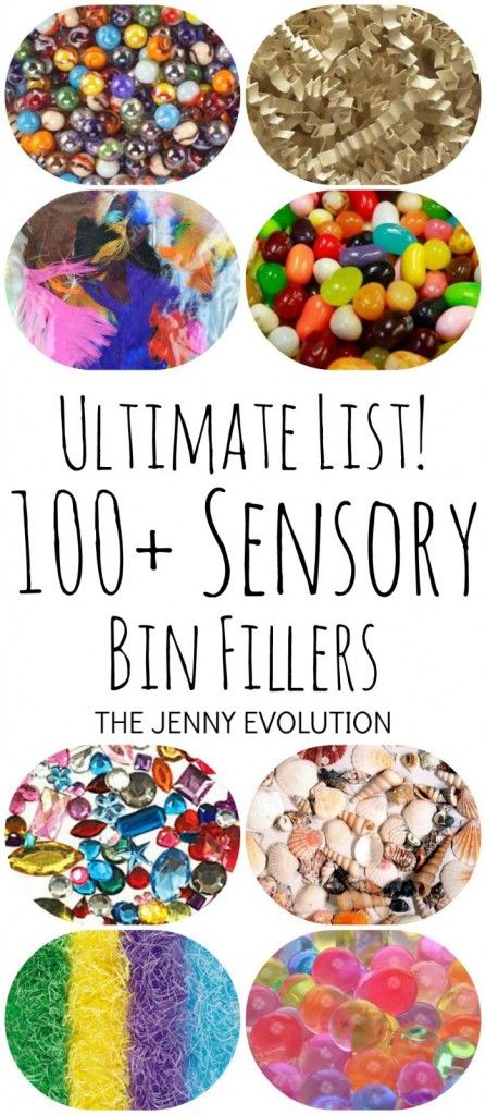 Ultimate List of 100+ Sensory Bin Fillers | The Jenny Evolution Sensory Bin Fillers, Sensory Table Ideas, Sensory Tables, Sensory Tubs, Sensory Tub, Preschool Sensory, Tuff Spot, Sensory Bin Ideas, Sensory Ideas