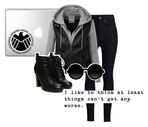 "agents of shield - skye" by capanda13 ❤ liked on Polyvore Shield Agent Outfit, Agents Of Shield Outfits, Ncis Outfits, Spy Dress, Marvel Inspired Outfits, Avengers Girl, Avengers Outfits, Marvel Clothes, Stitch Clothes