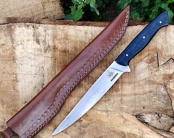 Seax Knife, Leather Kits, Damascus Chef Knives, Great Knife, Knife Gifts, Damascus Steel Knife, Damascus Knife, Knife Set Kitchen, Bowie Knife