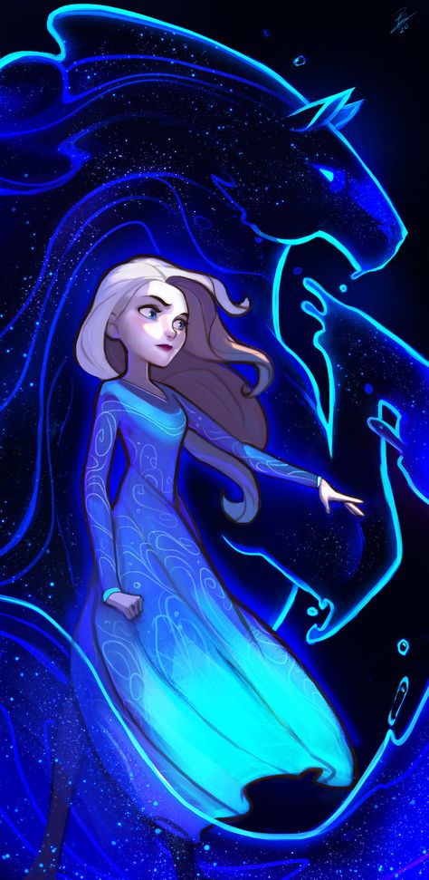 ArtStation - Elsa - Frozen 2, Bianca Augusta Frozen Fan Art, Frozen And Tangled, Frozen Art, Disney Frozen Elsa Art, Frozen Pictures, Disney Princess Elsa, Lion King Art, Frozen Disney Movie, Disney Princess Drawings