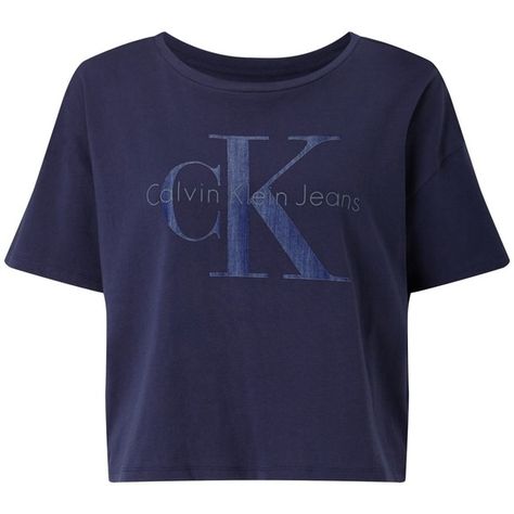 Calvin Klein Teca Cropped Logo T-Shirt , Navy Blazer ($39) ❤ liked on Polyvore featuring tops, t-shirts, navy blazer, short sleeve t shirts, cotton logo t shirts, navy blue t shirt, cotton t shirts and short sleeve tops Navy Blue Crop Top, Cropped Tees, Shirts Pattern, Shirts Crop, Navy Blue T Shirt, Logo T Shirts, Pajama Outfits, Navy Blue Shirts, Trendy Fashion Tops