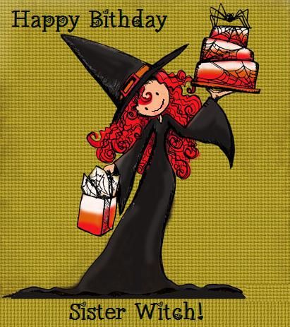 Happy Birthday Gothic, Birthday Witch, Witch Pictures, Happy Birthday Frame, Birthday Blessings, Special Pictures, Birthday Wishes Cards, Birthday Frames, Guest Books