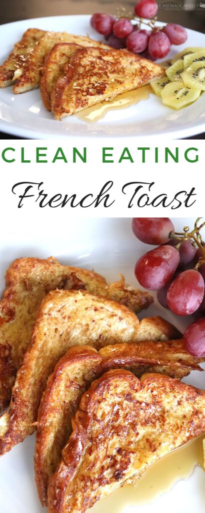 Deep Cleaning Hacks, Low Carb Snack, Clean Eating Breakfast, Clean Eating Meal Plan, 15 Minute Meals, Eat Better, Healthy Clean Eating, French Toast Recipe, Toast Recipes