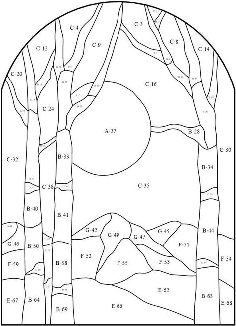 Free Mosaic Patterns, Ideas For Embroidery, Embroidery Simple, Landscape Art Quilts, Stained Glass Quilt, Stained Glass Patterns Free, Landscape Quilt, Landscape Quilts, Color Collage