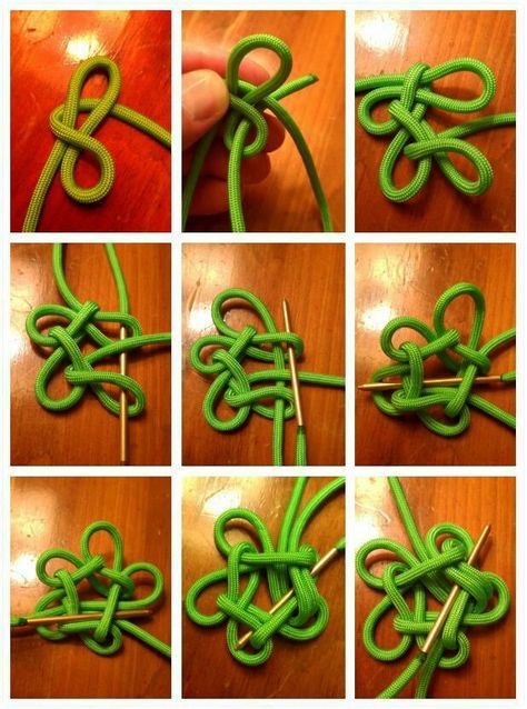 Star Knot, Simpul Makrame, Chinese Knots, Paracord Bracelet Patterns, Swiss Paracord, Decorative Knots, Rope Projects, Paracord Tutorial, Paracord Diy