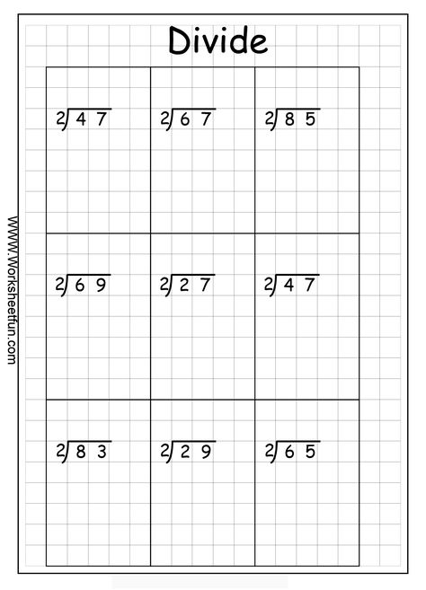 Long Division – 2 Digits By 1 Digit – With Remainder - 8 Worksheets Division Worksheets Grade 4, Long Division Practice, Partial Quotients, Math Division Worksheets, Division Math, Long Division Worksheets, Division Practice, Math Practice Worksheets, Long Division