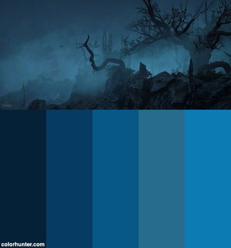 The Witcher 3: Wild Hunt / Eerie Color Scheme from colorhunter.com Color Pallets Monochromatic, Nightmare Color Palette, Eerie Color Palette, Dark Fantasy Color Palette, Monster Color Palette, Horror Color Palette, Dawoud Bey, Fantasy Palette, Collection Moodboard