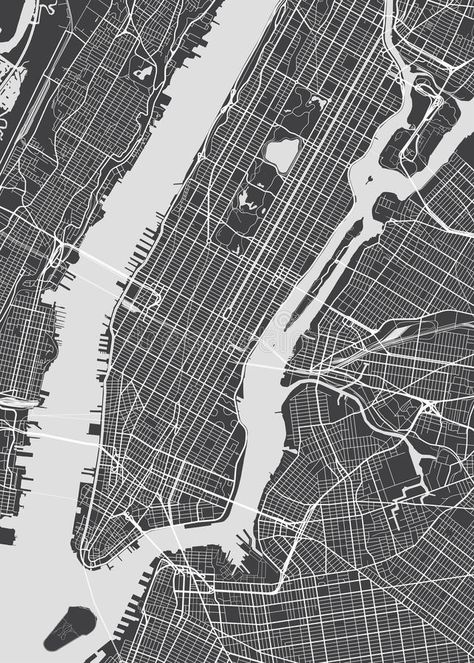 Vector detailed map New York. View from above #Sponsored , #ad, #SPONSORED, #detailed, #York, #map, #Vector Graphic Map, Nyc Subway Map, Nyc Map, New York Graphic, City Plan, New York City Map, Map Artwork, Map Of New York, Detailed Map