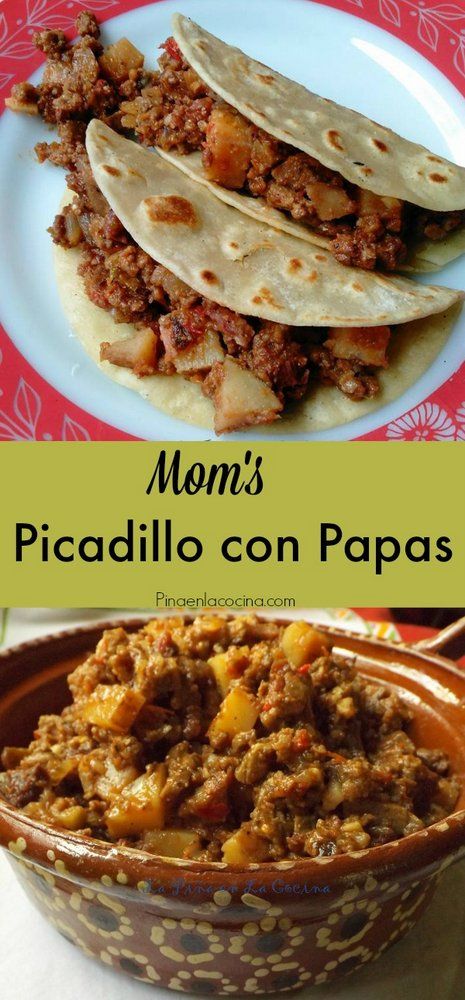 Ground Beef With Potatoes, Beef With Potatoes, Picadillo Recipe, Authentic Mexican Recipes, Ground Beef And Potatoes, Fresh Tomato Sauce, Beef And Potatoes, Mexican Cooking, Hispanic Food