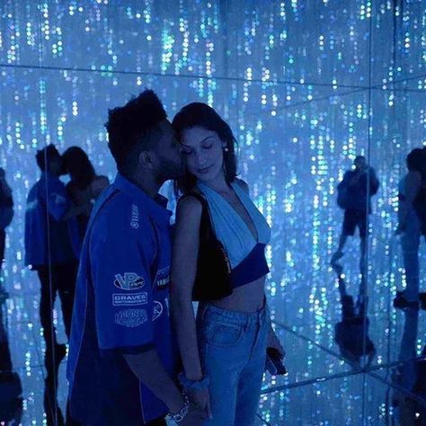 The Weeknd Blue, Playlists Aesthetic, Bella Hadid Birthday, The Weeknd Birthday, Abel And Bella, Happy Birthday Angel, Starboy The Weeknd, Room Collage, Site Models