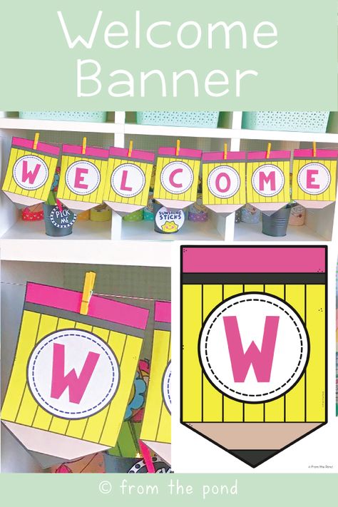 Welcome Back Banner Printable Free, Welcome Banner Printable Free, Welcome Banner Printable, Free Classroom Decor, Welcome To Our Classroom, Preschool Clipart, Welcome Banners, Vip Kid, Classroom Welcome