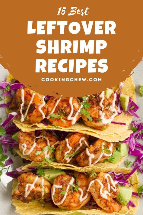 Shrimp Breakfast Ideas, Recipes With Cocktail Shrimp, Fried Shrimp Recipes Easy Dinners, Cocktail Shrimp Recipes Dinners, What To Do With Leftover Cooked Shrimp, What To Do With Leftover Shrimp, Recipes Using Leftover Boiled Shrimp, Leftover Steamed Shrimp Recipes, Chopped Shrimp Recipes