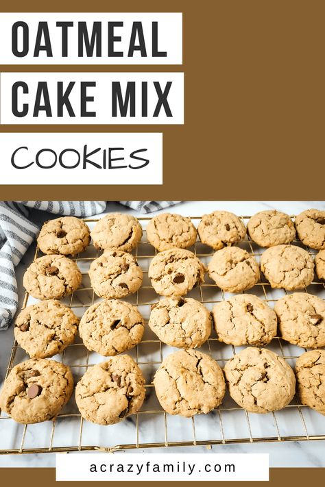 Oatmeal Cake Mix Cookies, Chocolate Oatmeal Cake, Oatmeal Chocolate Chip Cookie, Oatmeal Chocolate Chip Cookie Recipe, Boxed Cake Mixes Recipes, Backyard Ducks, Cake Mix Cookie, Chocolate Cocktails, Oatmeal Cake