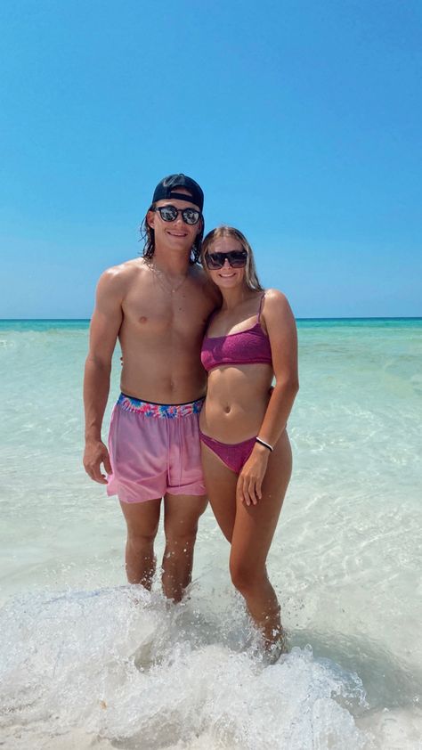 #florida #beach #summer #swimsuit #couplesummer #couple #swimwear #vacation #bluewater triangl swim purple swimsuit baecation couple summer beach Couple Swimwear, Triangl Swim, Couple Vacation, Couple Summer, Purple Swimsuit, Couples Vacation, Florida Beach, Beach Summer, Summer Beach