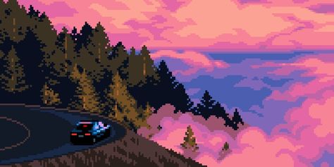 Retro Games Wallpaper, Pixel Art Landscape, Qhd Wallpaper, Pixel Art Background, Arte 8 Bits, 8bit Art, Cool Pixel Art, Desktop Wallpaper Art, Pixel Art Design