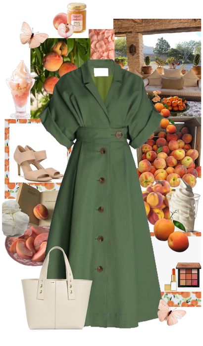 Peach Butterfly, Green Outfits, Shoplook Outfits, Weekend Brunch, Green Outfit, Summer Solstice, Create Outfits, Outfit Maker, Outfit Shoplook