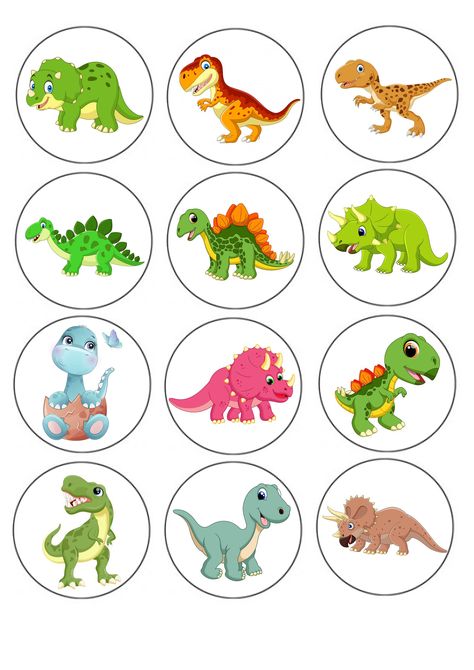 Baby Dinosaur Party, Dinosaur Cupcake, Jurassic Park Birthday Party, Dinosaur Cupcake Toppers, Dinosaur Birthday Theme, Dinosaur Cupcakes, Dinosaur Birthday Party Decorations, Craft Work For Kids, Dinosaur Cake Toppers