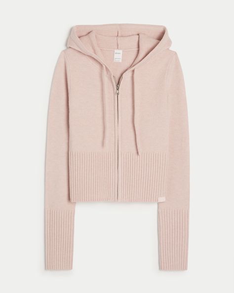 Women's Gilly Hicks Sweater-Knit Zip-Up Hoodie | Women's Sleepwear & Loungewear | HollisterCo.com Womens Matching Sets, Fall Fit, Slim Sweater, Gilly Hicks, Cozy Hoodie, Sleepwear & Loungewear, Zip Up Hoodies, Zip Up Sweater, Graphic Tees Women