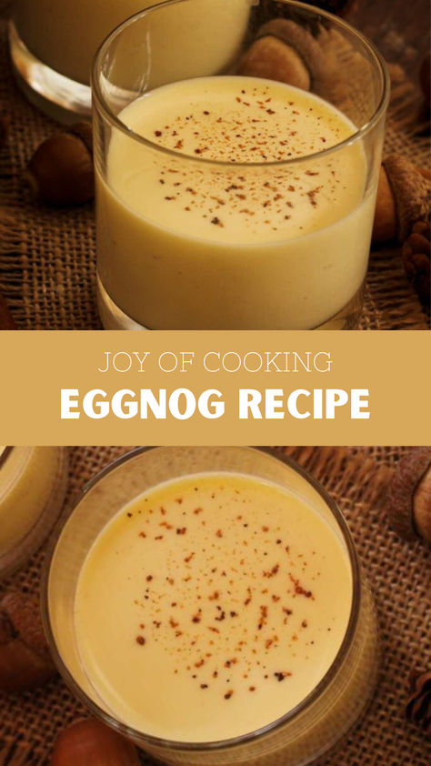 Joy Of Cooking Eggnog Recipe 6 Egg Yolks Recipe, Cooked Eggnog Recipe, Cooked Egg Nog, Eggnog Recipe, Creme Egg, Egg Yolks, Joy Of Cooking, Heavy Whipping Cream, Egg Yolk