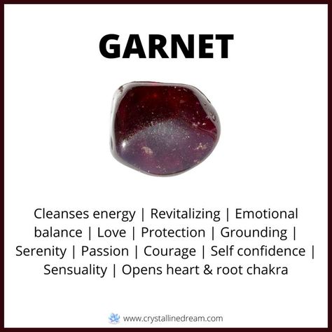 Garnet Meaning Garnet Crystal Meaning, Garnet Stone Meaning, Garnet Benefits, Garnet Meaning, Meditation Place, Witch Life, Crystals Meanings, Magickal Herbs, Natural Philosophy