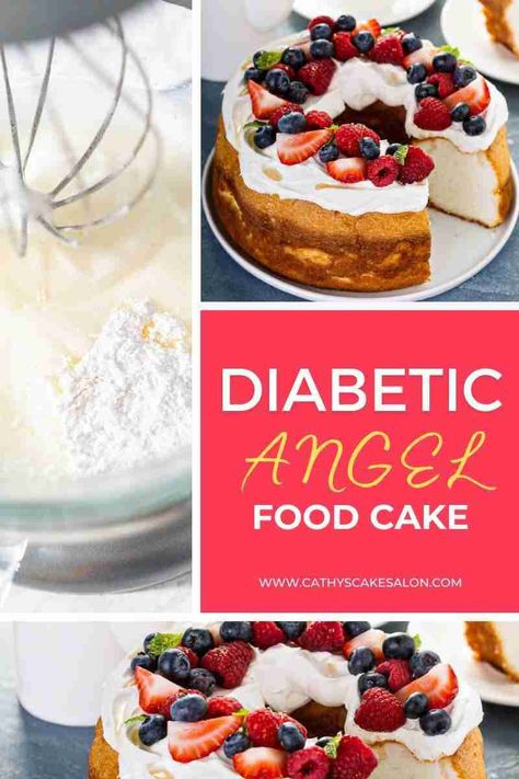 Angel Food Cake for Diabetics: Easy Diabetic Angel Food Cake Recipe Low Carb Angel Food Cake Recipes, Low Calorie Angel Food Cake, Sugar Free Angel Food Cake Recipe, Keto Almond Cake, Cake For Diabetics, Keto Bundt Cake, Sugar Free Angel Food Cake, Keto Spice Cake, Keto Angel Food Cake