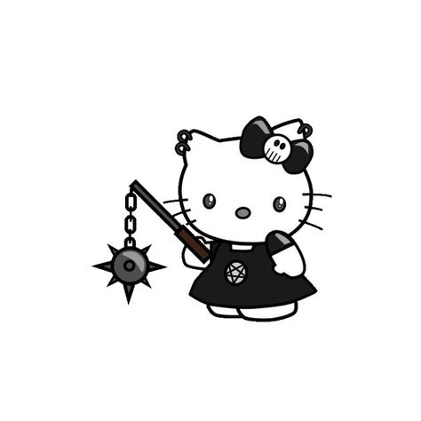 Tattoo Hello Kitty, Kitty Icon, Cat App, Hello Kitty Design, Hello Kitty Imagenes, Hello Kitty Tattoos, Hello Kitty Aesthetic, Spooky Tattoos, Print Design Art