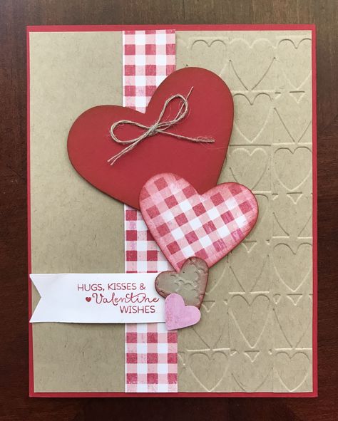 Valentines Day Cards Handmade For Friends, Stampinup Valentine Cards, Valentine Homemade Cards, Diy Valentines Day Cards Handmade, Valentine Cards Handmade Simple, Valentines Cards Handmade, Handmade Valentines Cards, Handmade Valentine Cards, Valentine Cards To Make