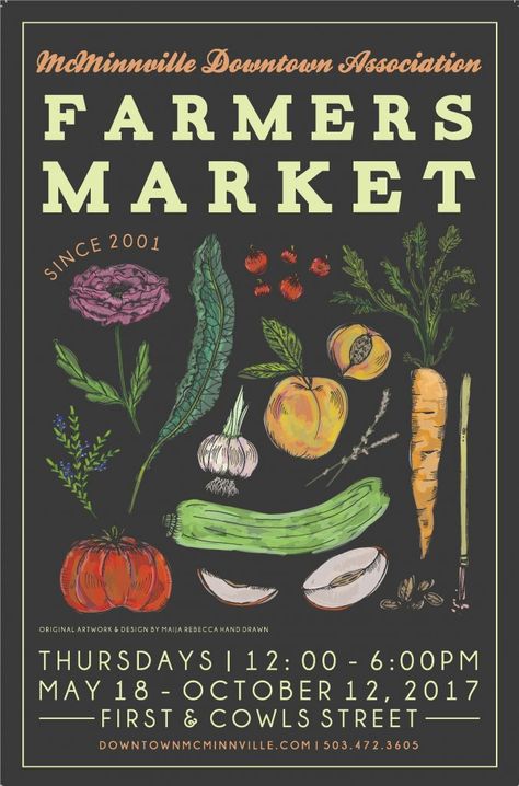 Farmers Market Poster, Farmers Market Logo, Seed Illustration, Postcards Inspiration, Market Logo, Graphic Design Marketing, Fall Arts And Crafts, Market Poster, Logo Graphic Design