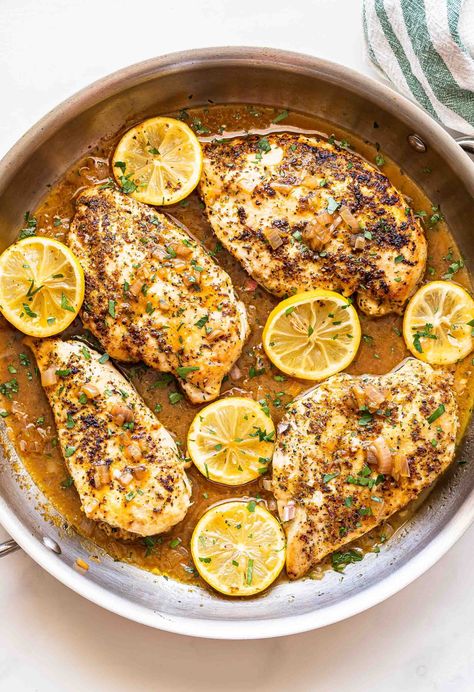 Cooked Chicken Temperature, Baked Lemon Pepper Chicken, Recipes With Chicken And Peppers, Lemon Pepper Seasoning, Lemon Butter Sauce, Lemon Pepper Chicken, Pepper Chicken, Savory Tart, Herb Seasoning