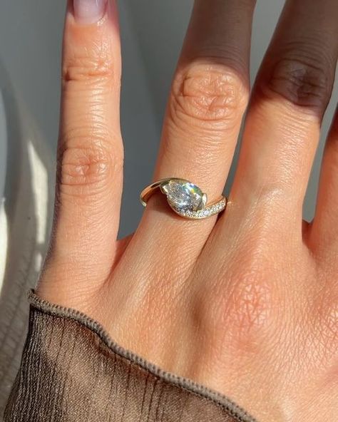 Ethereal Ring Engagement, Pear Ring Stack, Rapture Ring, Ethereal Engagement Ring, Engagement Ring Upgrade, Ring Upgrade, Cute Engagement Rings, Pear Ring, Pear Engagement Ring