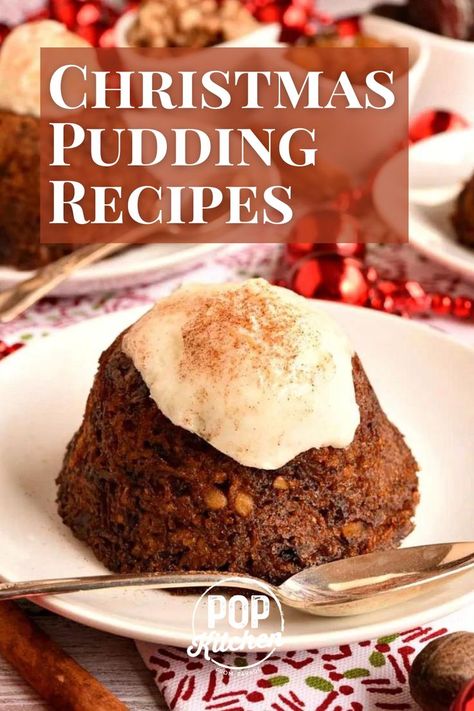 Best Christmas Pudding Recipe, English Christmas Pudding, Traditional English Christmas, Holiday Pudding, Hard Sauce, Christmas Pudding Recipes, Figgy Pudding, English Christmas, Toffee Pudding