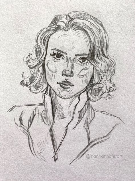 How To Draw Black Widow, Art Sketches Marvel, Marvel Pencil Drawings, Black Widow Drawing Easy, Marvel Drawings Sketches, Natasha Drawing, Natasha Romanoff Drawing, Marvel Art Drawings Easy, Marvel Art Sketch