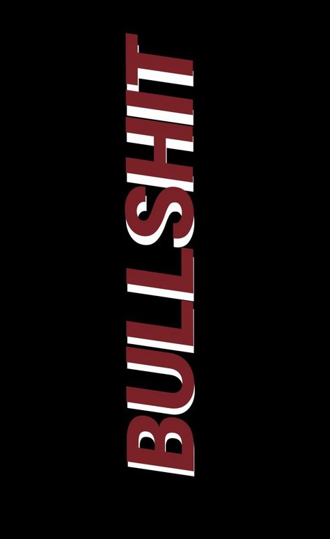 BULLSHIT Tipografi 3d, Iphone Wallpaper 4k, Iphone Wallpaper Aesthetic, Wallpaper Iphone Wallpaper, Phone Wallpaper Quotes, Cute Black Wallpaper, Wallpaper Tumblr, Mood Wallpaper, Makijaż Smokey Eye